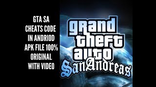 GTA SAN ANDREAS CHEATS CODE FOR ANDRIOD screenshot 5