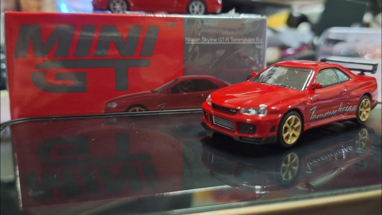 りーさん☻ 🇯🇵 THE ULTRA-RARE TOMMYKAIRA R-Z! | MINI GT R34 Active Red