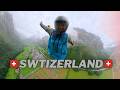 BASE Jumping in a Tracking Suit… in HEAVY Swiss Rain (Vlog)