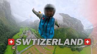 BASE Jumping in a Tracking Suit… in HEAVY Swiss Rain (Vlog)