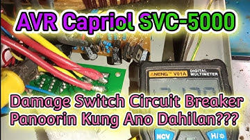 AVR Capriol Brand SVC-5000 | Damage Switch Circuit Breaker | Panoorin? #repair #share #avr