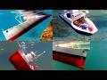 Cardboard ship sinking, underwater footage of sinking ship models, ferry ship, Edmund Fitzgerald
