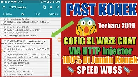 Update config xl waze chat dengan aplikasi HTTP Injector 100% di jamin konek dan speed wuss terbaru