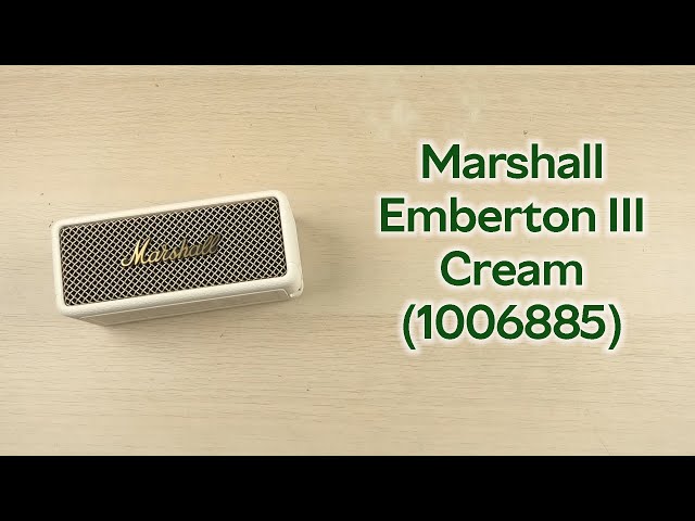 Розпаковка Marshall Emberton III Cream (1006885) - YouTube