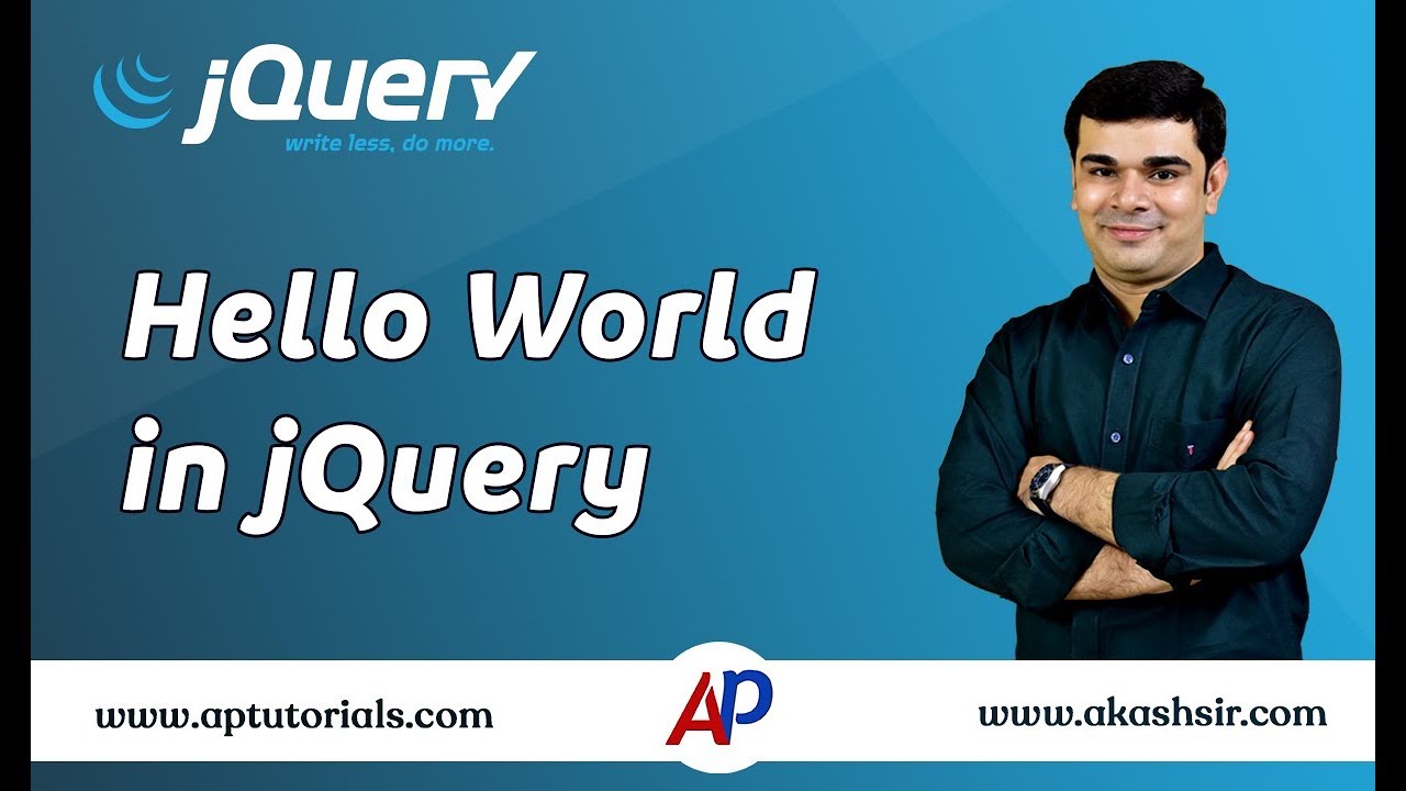 Hello World in jQuery Tutorials - YouTube