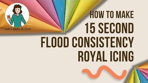 How to Make a 15 Second Flood Consistency Royal Icing for Sugar Cookie Decorating