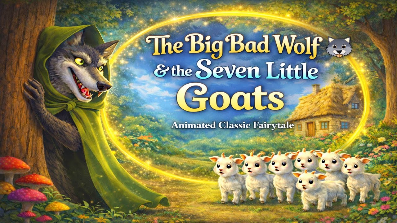 The Big Bad Wolf & The Seven Little Goats 🐺 | Animated Classic Fairytale