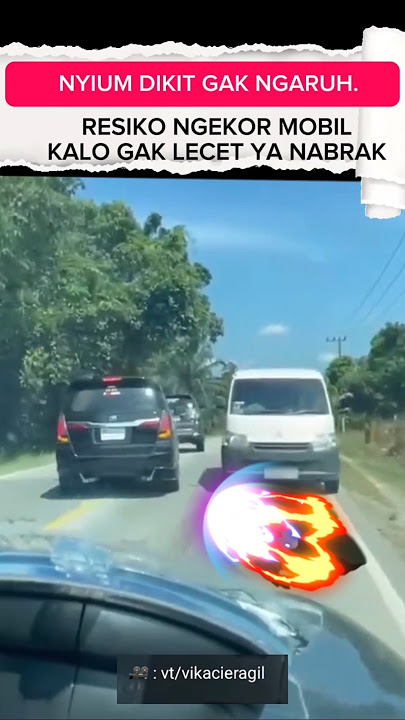 pickup putih udah bener tapi apes #kecelakaan