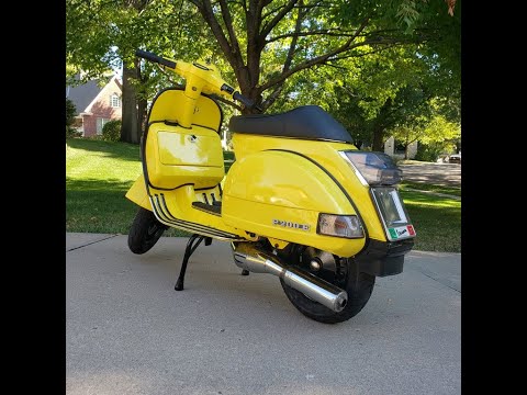 VESPA COSA 200 1990 with Pinasco tuning exhaust - YouTube