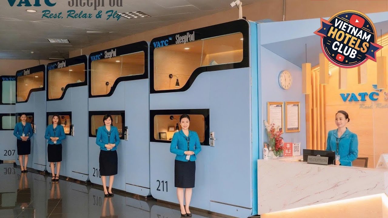 VATC Sleep Pod - Terminal 1 | Hanoi, Vietnam | Hotel Review 🏩
