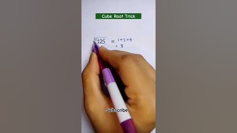 cube root trick🔥/#viralshort/#youtubeshorts/# maths tricks