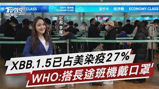變異株一變再變 WHO籲長途航班戴口罩【TVBS說新聞】20230111@TVBSNEWS01
