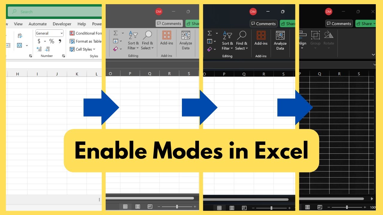 How to Enable Dark Mode in Excel (The Ultimate Guide) - YouTube