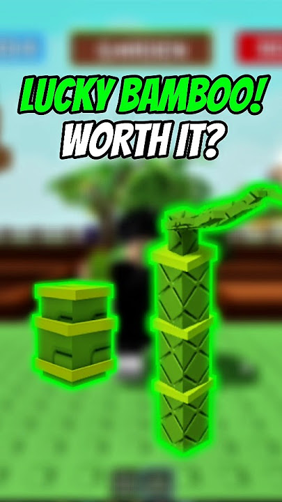 LUCKY BAMBOO! new op plant! #growagarden #growagardenroblox #shorts