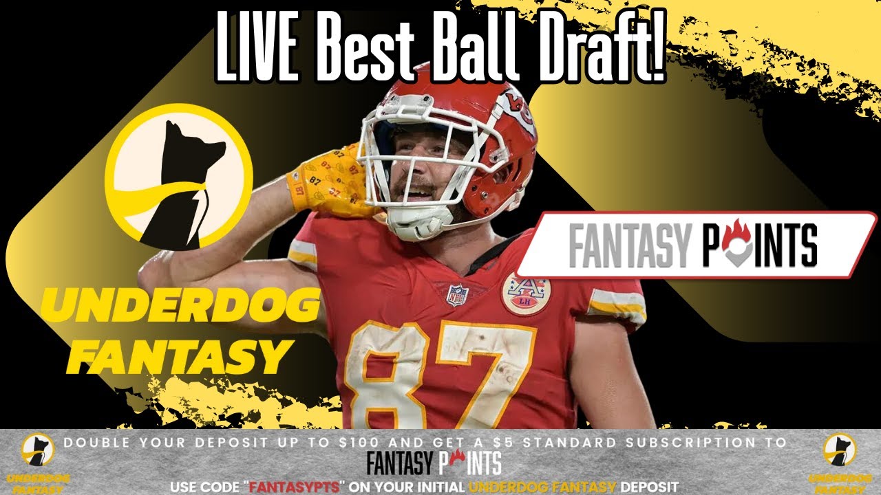 Live Best Ball Draft On Underdog Fantasy Fantasy Points best Ball Breakdown (#bestball)