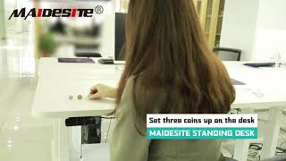 Maidesite standing desk function tests