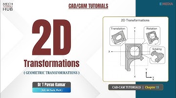 2D Transformations (Geometric) | Translation, Rotation & Scaling | CAD CAM Tutorials | Chapter 15