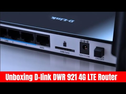 Unboxing - D-Link DWR-921 Rev.C3 4G LTE Router - WiFi N300