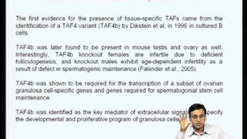 Mod-01 Lec-03 Diversity in general transcription factors
