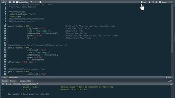 R Tutorial: Sample size calculations for t-tests