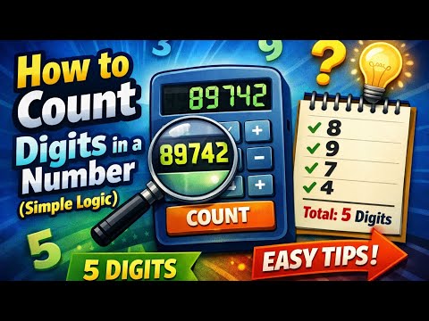 Count Digits in a Number | Easy Java Program | DSA for Beginners