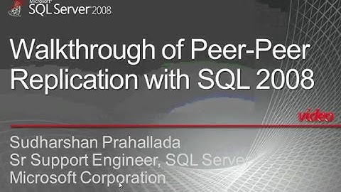 Replication with SQL Server 2008