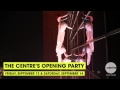 Centre in the square opening party featuring bandaloop