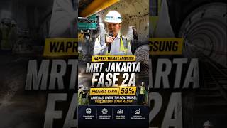 Wapres Tinjau MRT Jakarta Fase 2A! Progres Sudah 59% 🔥 Infrastruktur Makin Modern