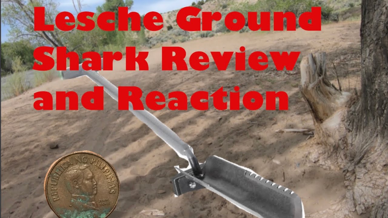 Metal Detecting with the Lesche Ground Shark Shovel Review/Reaction