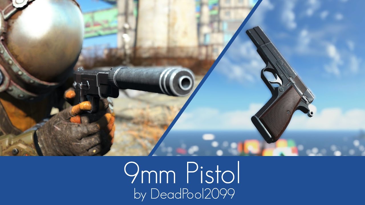 9Mm Pistol (Browning Hi-Power) Redux At Fallout 4 Nexus - Mods And Community