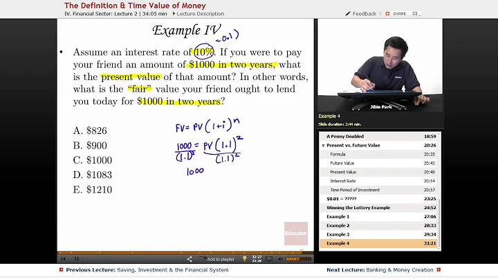"Definition & Time Value of Money" | AP Macroeconomics with Educator.com