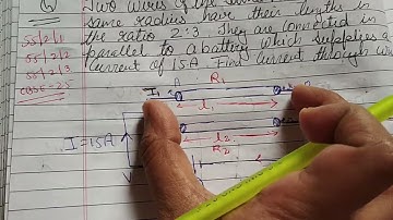 Two wires of the same material and the same radius have their lengths in the ratio 2:3 they are