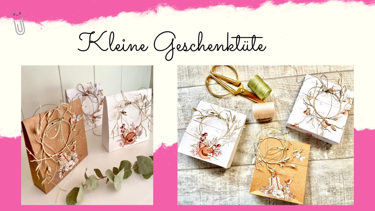 ☀️💞 Kleine Geschenktüte basteln I Gift bag I Annilis Welt  ☀️💞