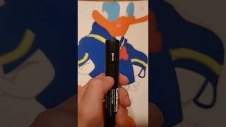 drawing Donald duck with posca markers! #shorts