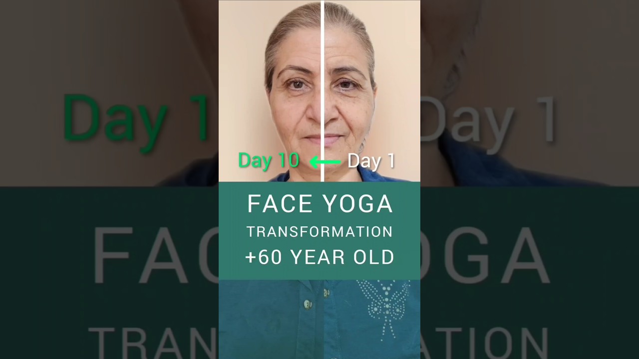Face Yoga Transformation for over 60 years old faces 🤯 