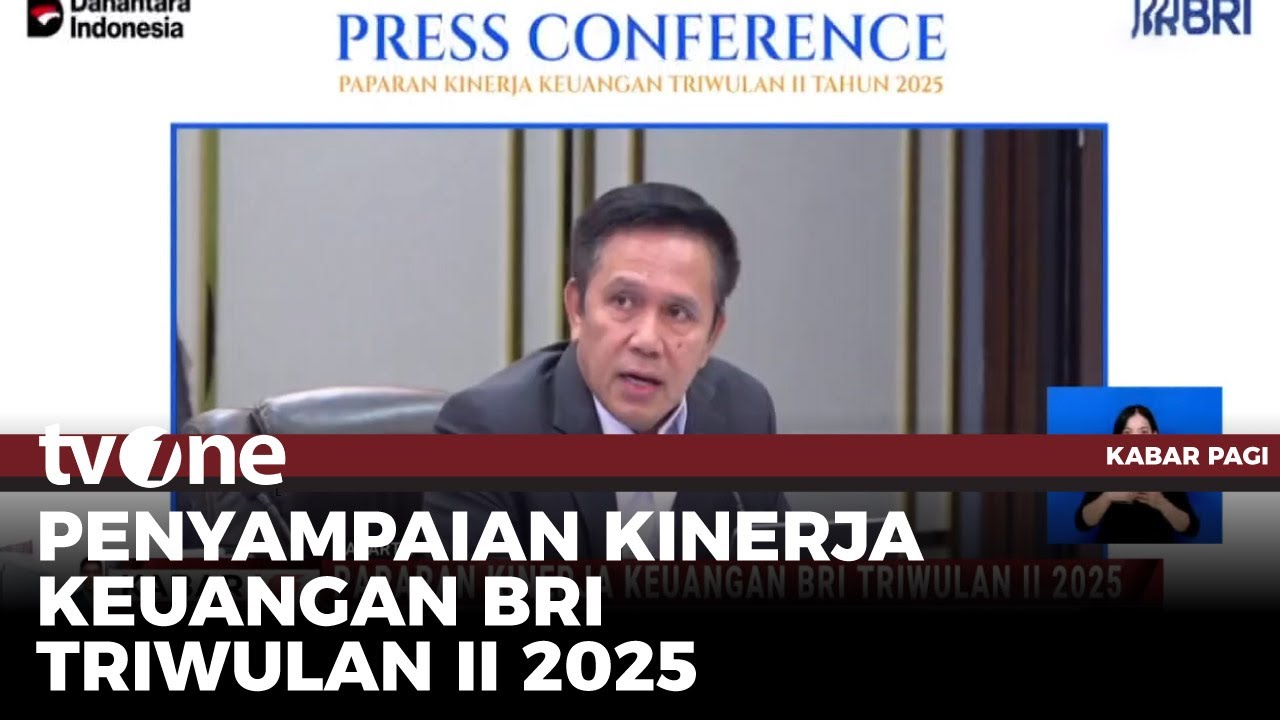 BRI Paparkan Kinerja Keuangan Triwulan II 2025 | Kabar Pagi tvOne