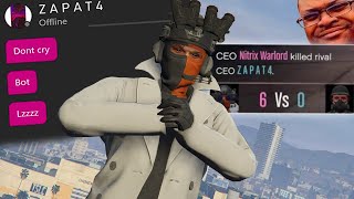 Ending A Delusional Griefer And His Tryhard Henchmen In A 4v1 - GTA Online