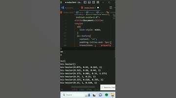 List Style Hover Effect | Html css Tutorial | web development