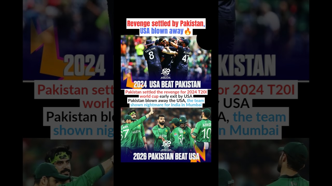 Revenge settled by Pakistan, USA blown away🔥 