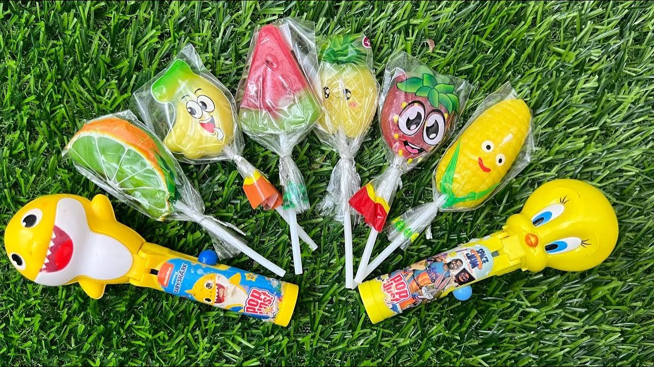 Satisfying Video Unboxing GIANT Rainbow Lollipop Candy with Yummy Sweets Cutting ASMR