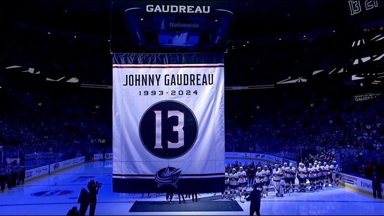 Blue Jackets honour Gaudreau brothers with emotional tribute