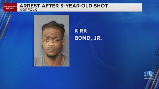 3-year-old hurt following accidental shooting in Norfolk; man charged