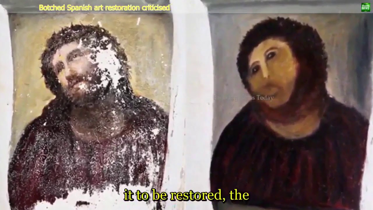 2097 Breaking News Botched Spanish art restoration criticised YouTube