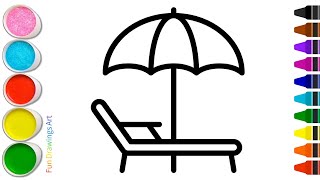 Sunbed Drawing How To Draw A Sunbed