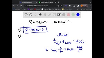 Constructing Confidence Intervals. Construct the confidence interual. Mean Body Temperature Data Se…