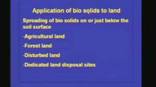 Lecture 31 Sludge Treatment(Continued)