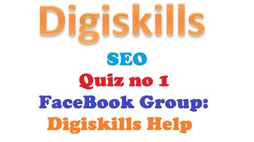 Digiskills SEO Solved Quiz no. 1 | Batch 3
