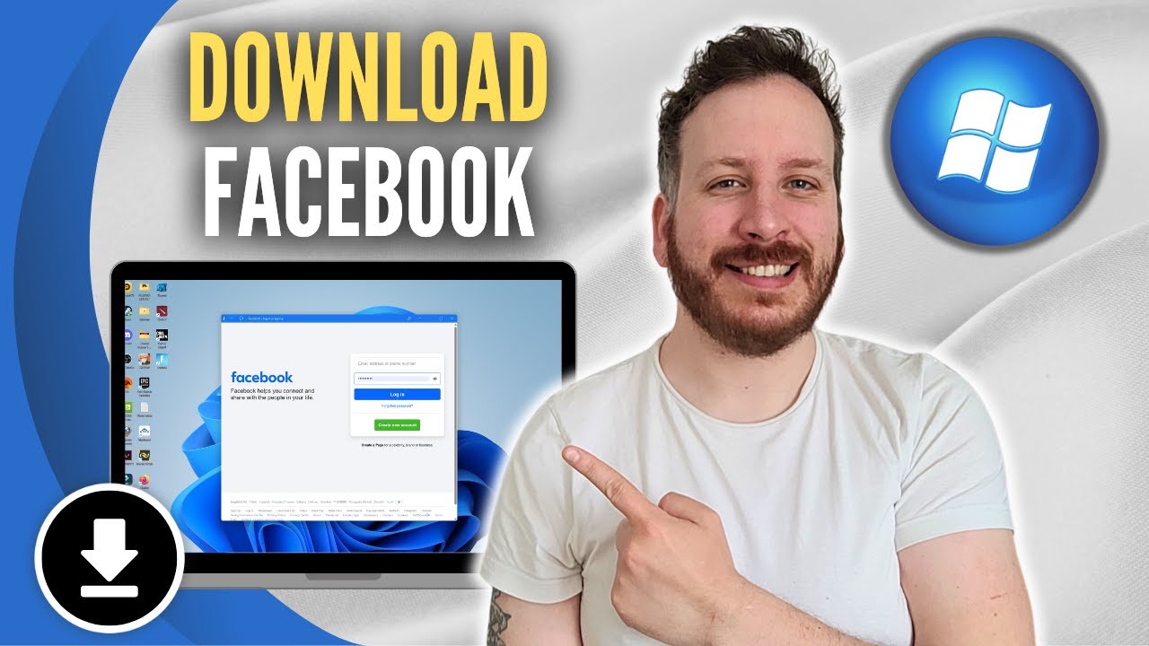 How To Download Facebook In Laptop Or Pc, image size:1280x720