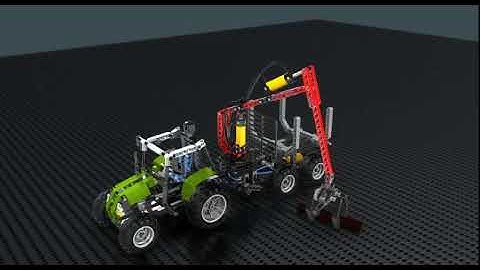 LEGO 8049 Tractor with Log Loader - LEGO Technic