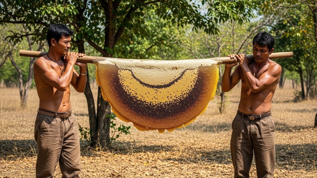 World’s Biggest Honeycomb Fell Suddenly 😲 | Raw Honey Harvest